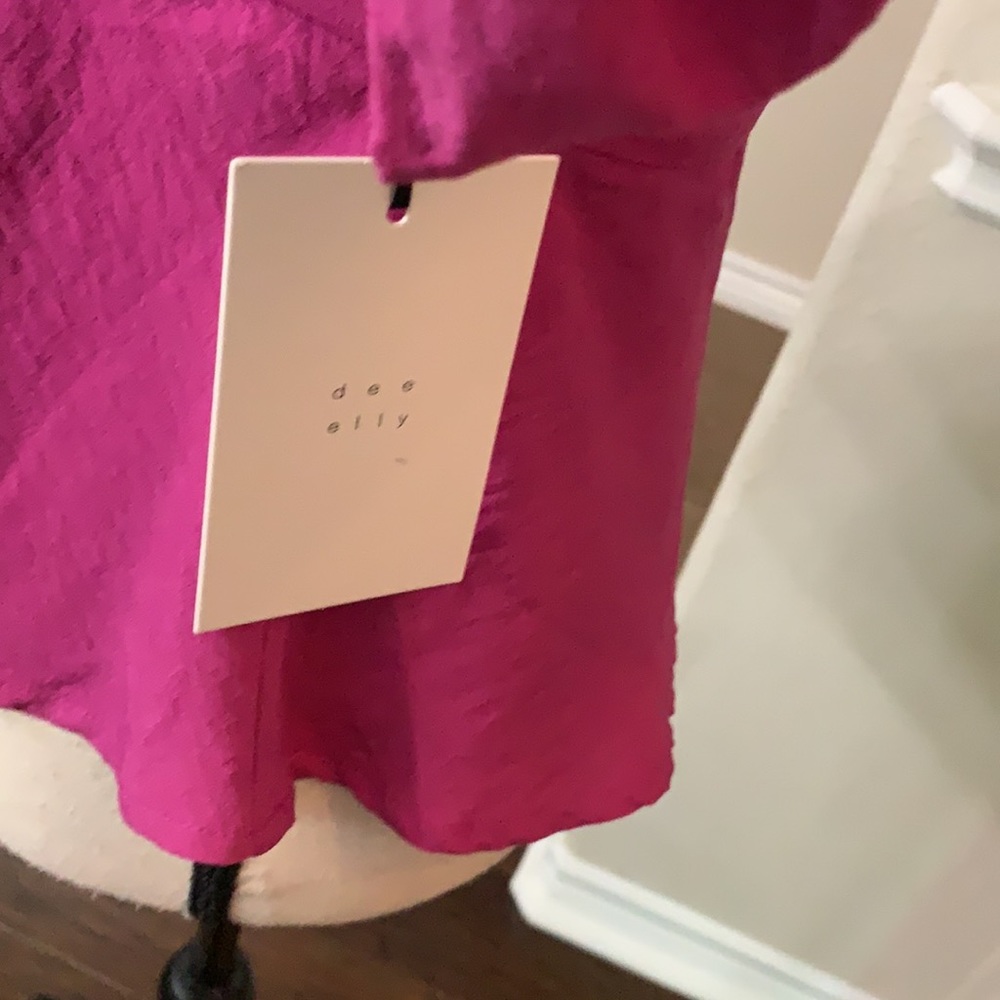 Dee Elly purple peplum top Size S - Picture 15 of 16